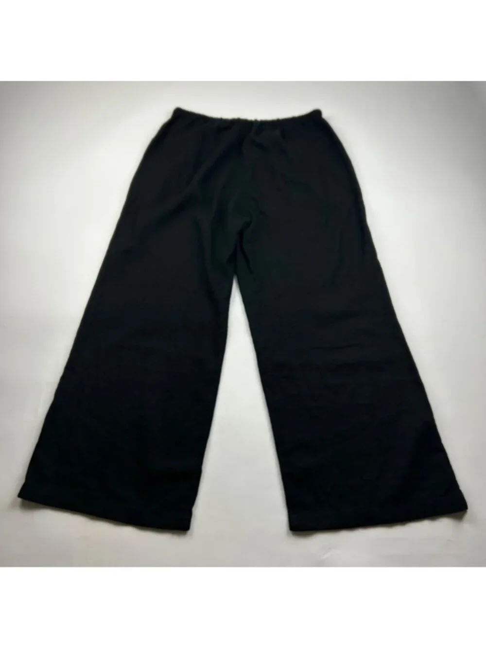 Caslon Black Linen Blend Wide Leg Lounge Pant M
